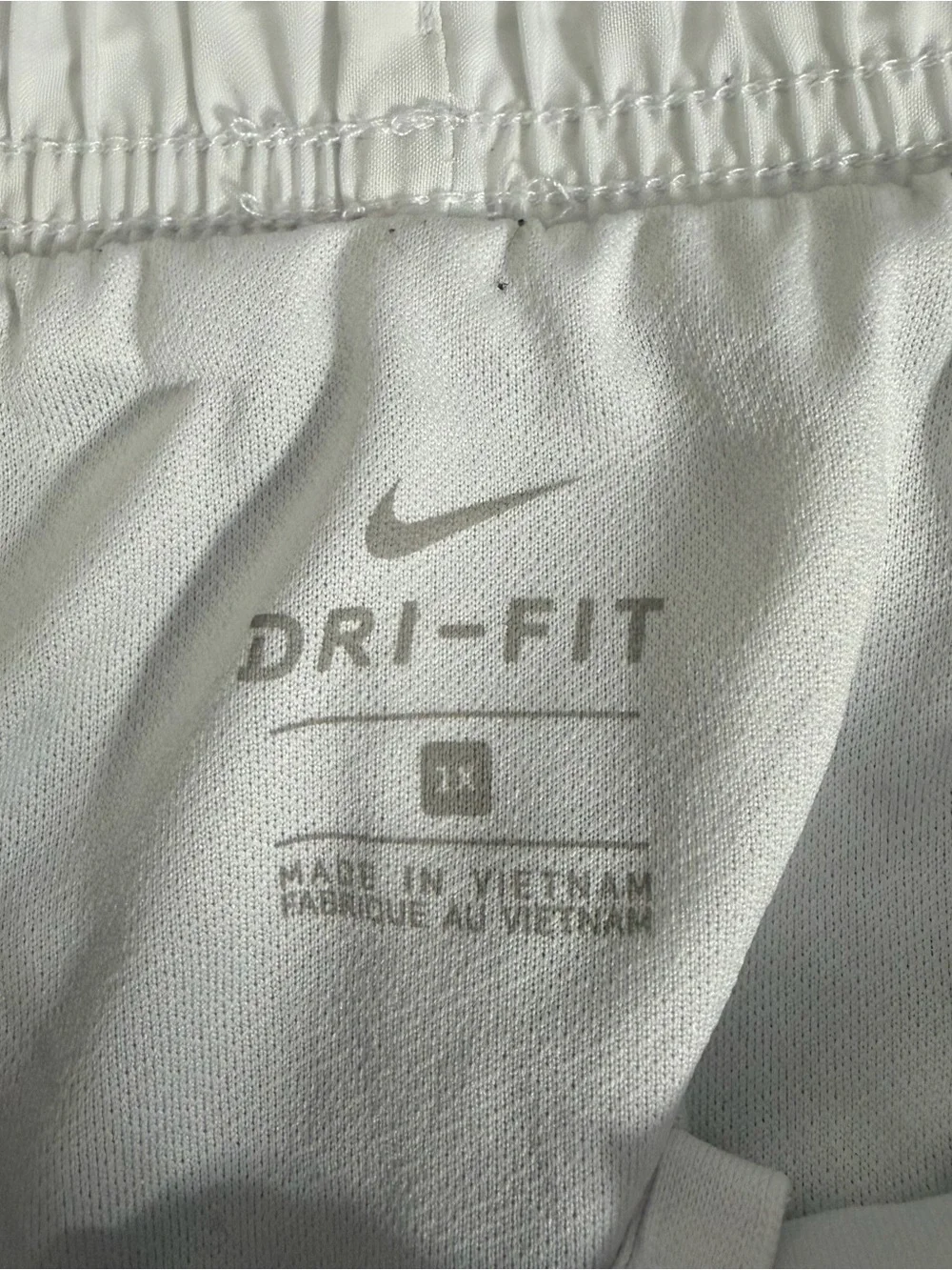 Nike Dri-FIT Women’s 1X White Gray Running Shorts Athletic
